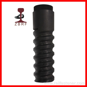 Black Sdu9 plastic dowel with HDPE material
